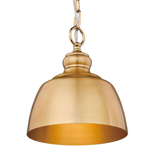 Holmes Modern Brushed Gold One-Light Mini Pendant, image 4